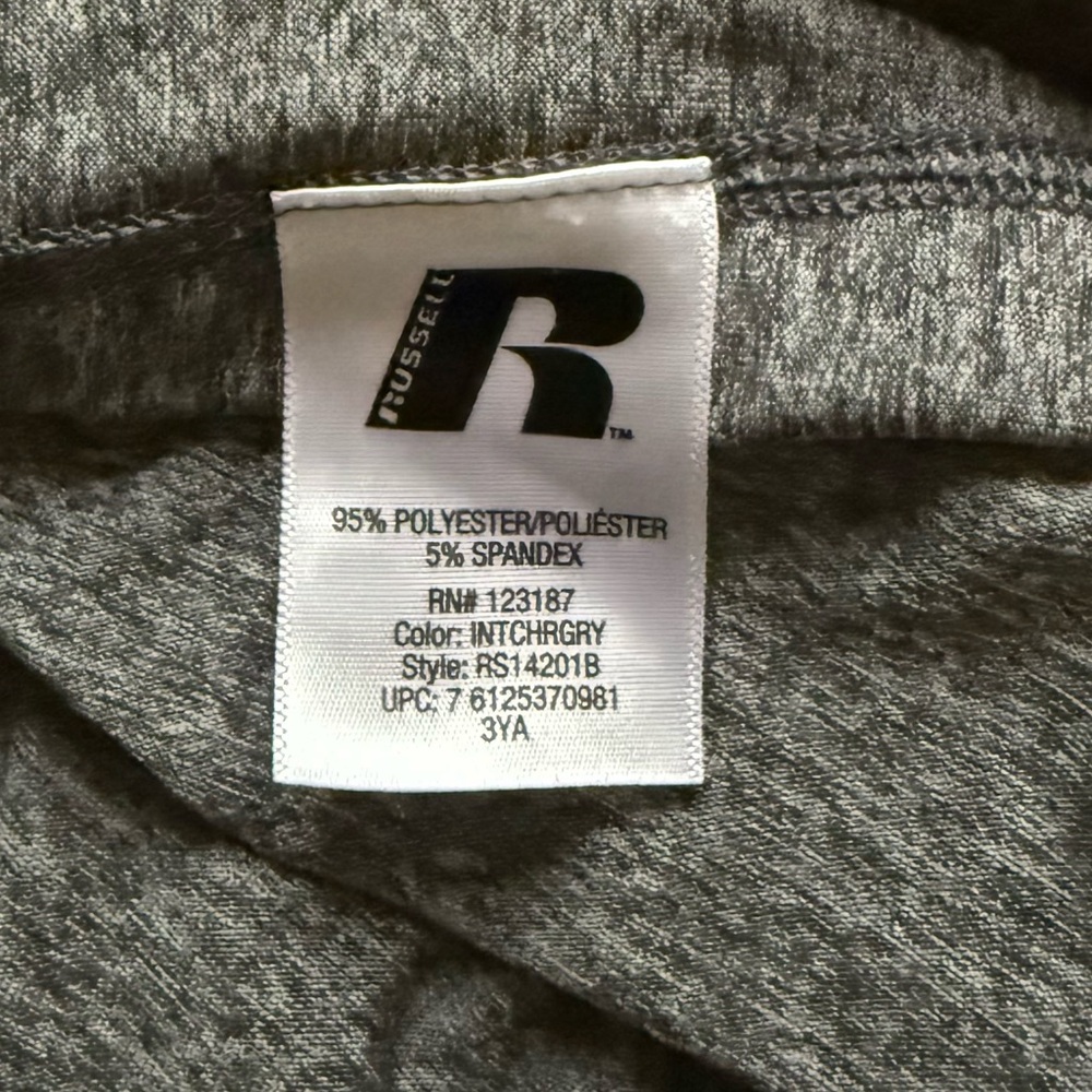 Russell Athletic Gray Men's Shirt Size XXL - Picture 3 of 4